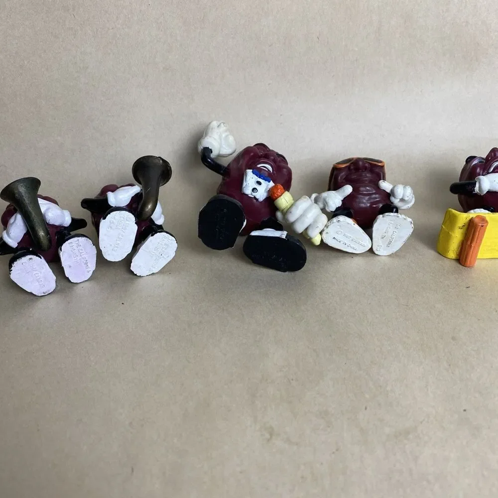 VTG California Raisins Figures Lot‎ of 6 1987 & 1988